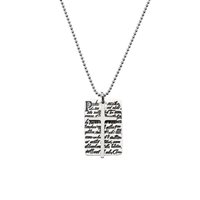 Necklace Amen Man PREGHIERE in Silver CLPNCRN - CLPNCRN